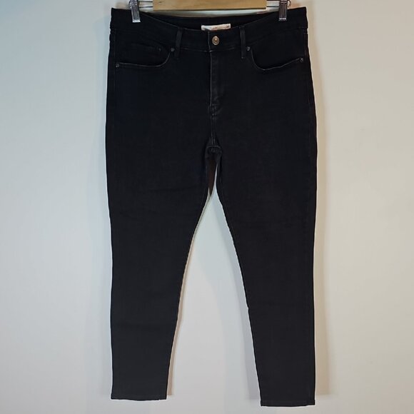 Levi's 711 Women's 34x27  Black Skinny Jeans - Picture 1 of 7